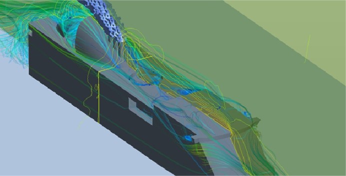 Cruise vessel exhaust gas aerodynamic CFD analysis