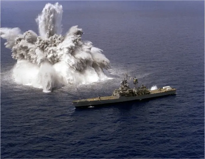 shock underwater blast navy ship 